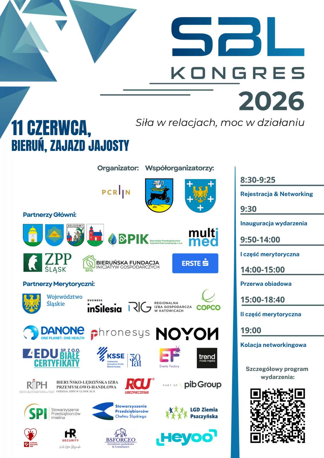 Plakat informacyjny dotyczący Kongresu SBL